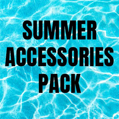 ☀️ Summer Accessories Pack $5 ONLY! (WHITE BIKINI + ORGANIC COCONUT OIL LUBE +  BOOB STRESS BALL)