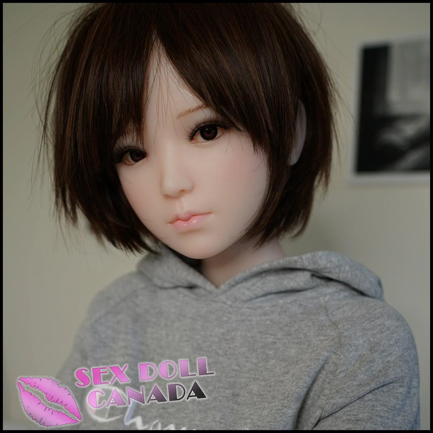 130 (4'3") D-Cup Eirian Black Hair - Full Silicone - Piper Doll - Image 10