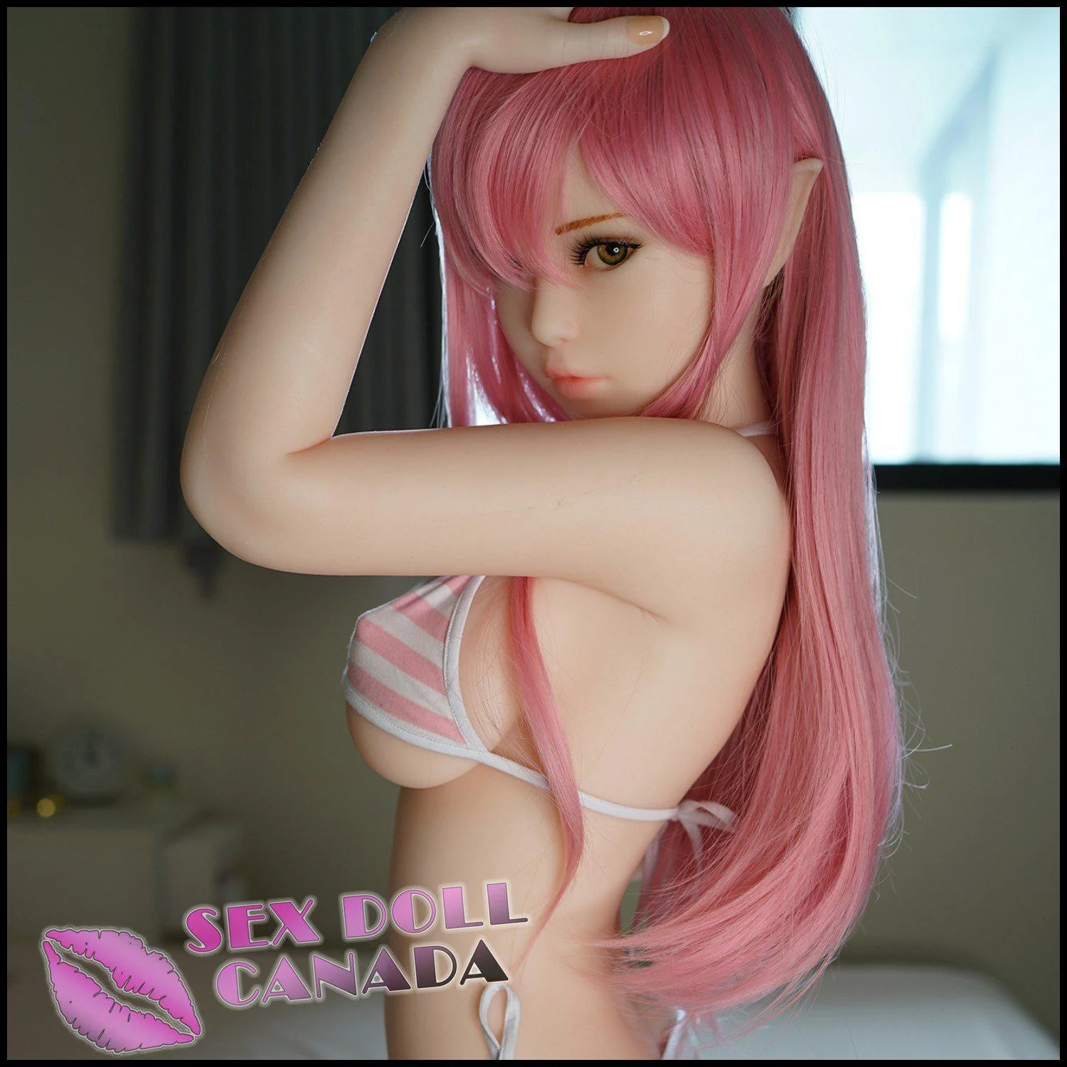130 (4'3") D-Cup Phoebe Elf Pink - Full Silicone - Piper Doll - Image 3