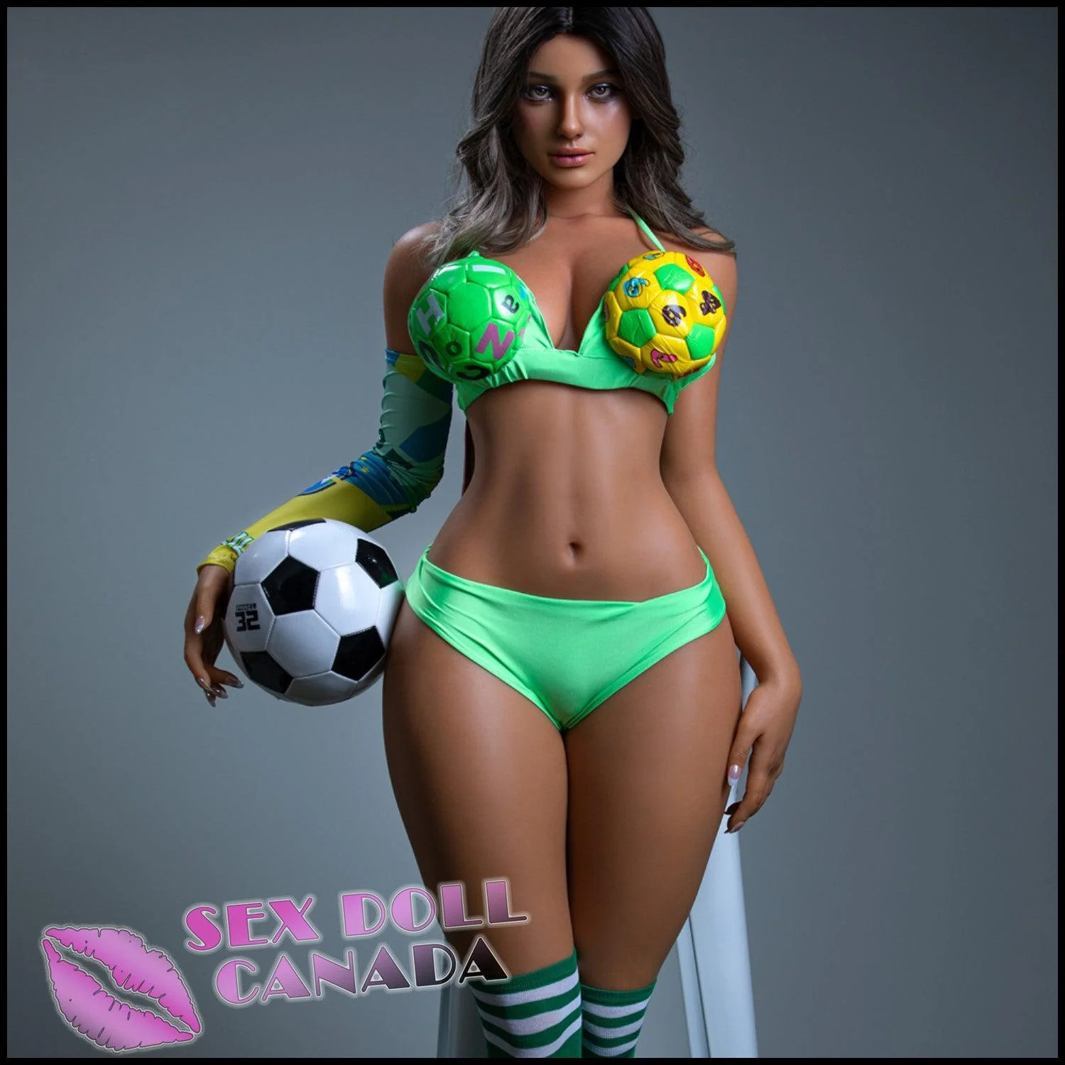 164 (5'5") H-Cup Luna Sexy (Head #S17) Full Silicone - IRONTECH Dolls