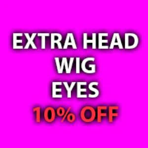 Extra Head-Wig-Eyes 10% Off